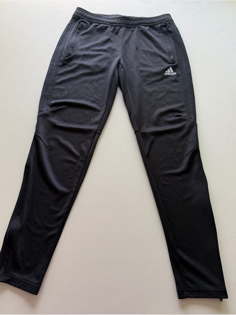 adidas Black Men's Jogger Pants with Zip Ankles
